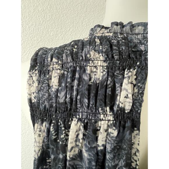 Joie Dress Mini Multicolor Baltic Print Smocked Lined - Picture 9 of 13